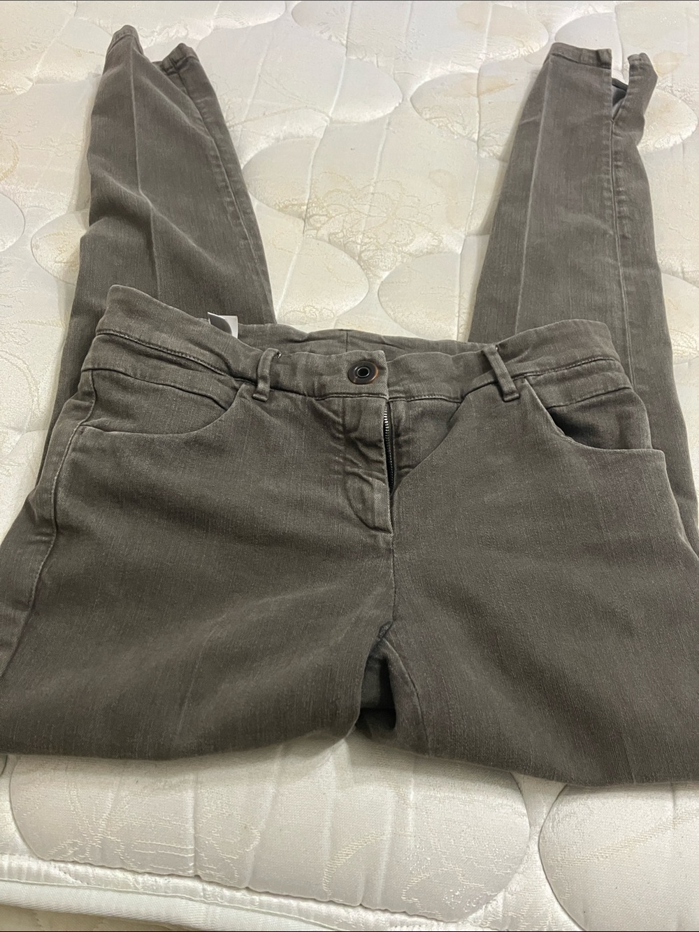 Brunello Cucinelli Olive Skinny Jeans